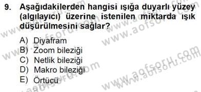 Optik Bakış Dersi 2014 - 2015 Yılı (Vize) Ara Sınav Soruları 9. Soru