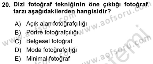 Optik Bakış Dersi 2021 - 2022 Yılı Yaz Okulu Sınav Soruları 20. Soru