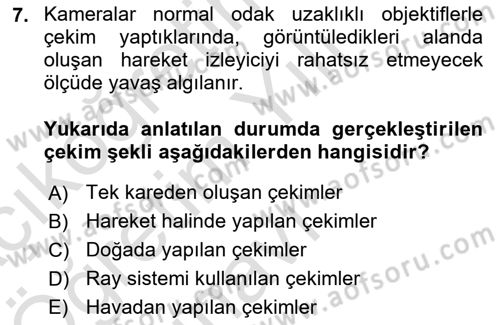 Optik Bakış Dersi 2021 - 2022 Yılı Yaz Okulu Sınav Soruları 7. Soru