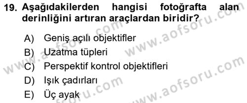 Optik Bakış Dersi 2022 - 2023 Yılı Yaz Okulu Sınav Soruları 19. Soru