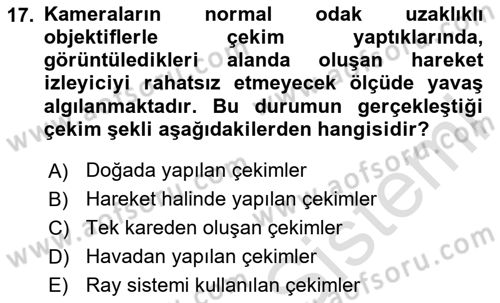 Optik Bakış Dersi Ara Sınavı Deneme Sınav Soruları 17. Soru