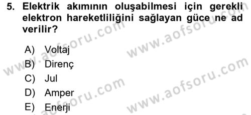Kamera Tekniğine Giriş Dersi 2015 - 2016 Yılı (Final) Dönem Sonu Sınav Soruları 5. Soru