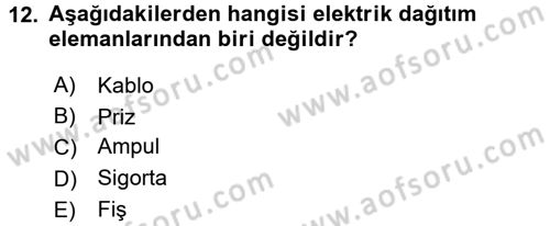 Kamera Tekniğine Giriş Dersi 2016 - 2017 Yılı (Final) Dönem Sonu Sınav Soruları 12. Soru