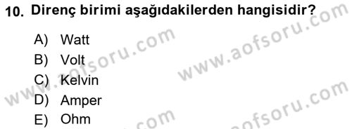 Kamera Tekniğine Giriş Dersi 2017 - 2018 Yılı 3 Ders Sınav Soruları 10. Soru