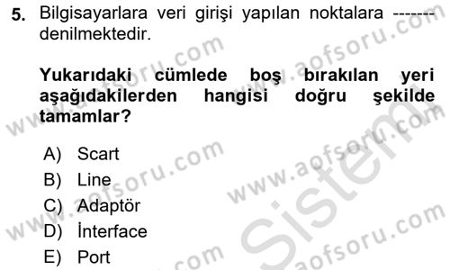 Kamera Tekniğine Giriş Dersi 2019 - 2020 Yılı (Final) Dönem Sonu Sınav Soruları 5. Soru