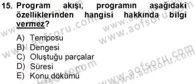 Fotoğraf ve Video Proje Geliştirme Dersi 2012 - 2013 Yılı (Final) Dönem Sonu Sınav Soruları 15. Soru