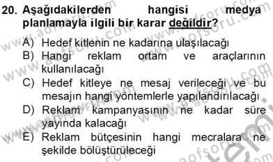 Fotoğraf ve Video Proje Geliştirme Dersi 2012 - 2013 Yılı (Final) Dönem Sonu Sınav Soruları 20. Soru