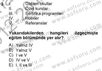 Fotoğraf ve Video Proje Geliştirme Dersi 2012 - 2013 Yılı (Final) Dönem Sonu Sınav Soruları 3. Soru