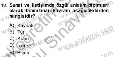 Fotoğraf ve Video Proje Geliştirme Dersi 2013 - 2014 Yılı (Final) Dönem Sonu Sınav Soruları 12. Soru