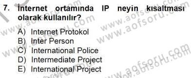 Fotoğraf ve Video Proje Geliştirme Dersi 2014 - 2015 Yılı (Vize) Ara Sınav Soruları 7. Soru