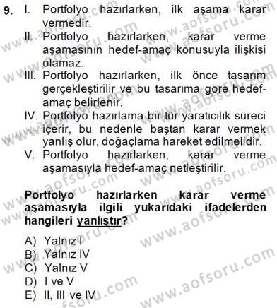 Fotoğraf ve Video Proje Geliştirme Dersi 2014 - 2015 Yılı (Vize) Ara Sınav Soruları 9. Soru