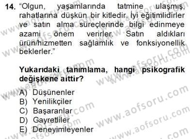 Fotoğraf ve Video Proje Geliştirme Dersi 2014 - 2015 Yılı (Final) Dönem Sonu Sınav Soruları 14. Soru