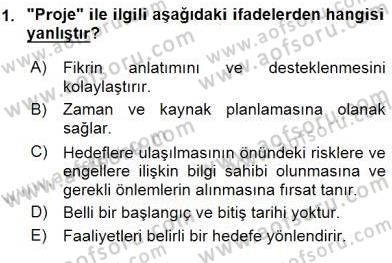 Fotoğraf ve Video Proje Geliştirme Dersi 2015 - 2016 Yılı (Vize) Ara Sınav Soruları 1. Soru