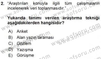 Fotoğraf ve Video Proje Geliştirme Dersi 2015 - 2016 Yılı (Vize) Ara Sınav Soruları 2. Soru