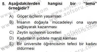 Fotoğraf ve Video Proje Geliştirme Dersi 2015 - 2016 Yılı (Vize) Ara Sınav Soruları 5. Soru