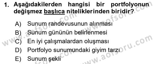 Fotoğraf ve Video Proje Geliştirme Dersi 2018 - 2019 Yılı 3 Ders Sınav Soruları 1. Soru