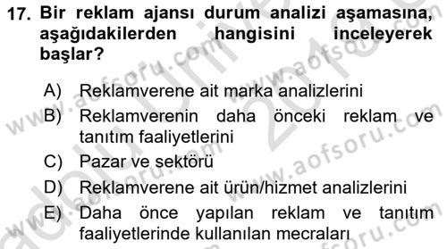 Fotoğraf ve Video Proje Geliştirme Dersi 2018 - 2019 Yılı 3 Ders Sınav Soruları 17. Soru