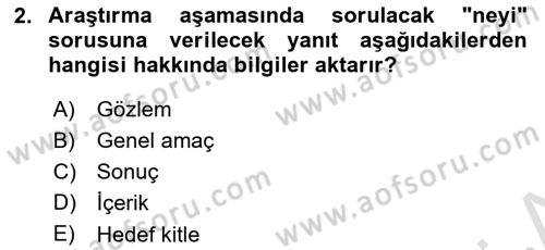 Fotoğraf ve Video Proje Geliştirme Dersi 2020 - 2021 Yılı Yaz Okulu Sınav Soruları 2. Soru