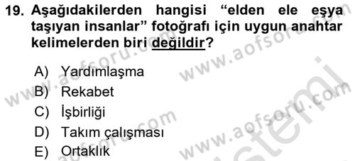 Fotoğraf ve Video Proje Geliştirme Dersi 2021 - 2022 Yılı (Vize) Ara Sınav Soruları 19. Soru