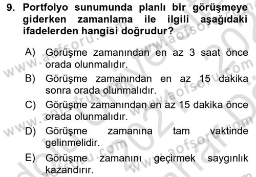 Fotoğraf ve Video Proje Geliştirme Dersi 2021 - 2022 Yılı (Vize) Ara Sınav Soruları 9. Soru