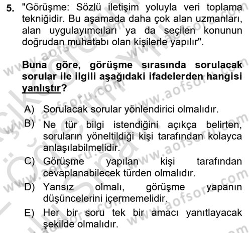 Fotoğraf ve Video Proje Geliştirme Dersi 2021 - 2022 Yılı Yaz Okulu Sınav Soruları 5. Soru