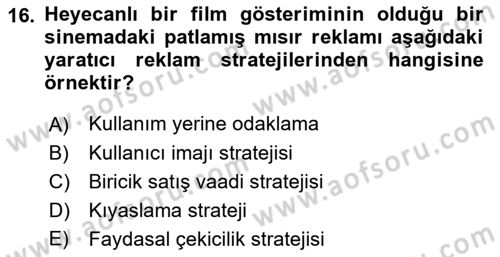 Fotoğraf ve Video Proje Geliştirme Dersi 2022 - 2023 Yılı Yaz Okulu Sınav Soruları 16. Soru