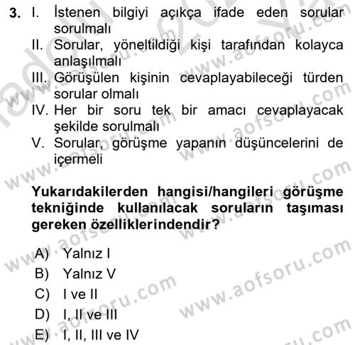 Fotoğraf ve Video Proje Geliştirme Dersi 2022 - 2023 Yılı Yaz Okulu Sınav Soruları 3. Soru