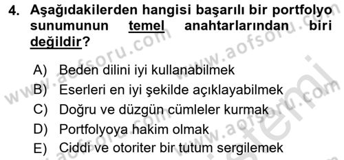 Fotoğraf ve Video Proje Geliştirme Dersi 2022 - 2023 Yılı Yaz Okulu Sınav Soruları 4. Soru