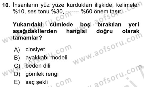 Fotoğraf ve Video Proje Geliştirme Dersi 2023 - 2024 Yılı (Vize) Ara Sınav Soruları 10. Soru