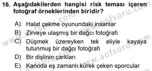Fotoğraf ve Video Proje Geliştirme Dersi 2024 - 2025 Yılı (Vize) Ara Sınav Soruları 16. Soru