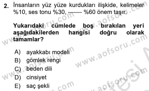 Fotoğraf ve Video Proje Geliştirme Dersi 2024 - 2025 Yılı (Final) Dönem Sonu Sınav Soruları 2. Soru