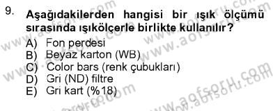 Fotoğrafın Kullanım Alanları Dersi 2012 - 2013 Yılı (Vize) Ara Sınav Soruları 9. Soru