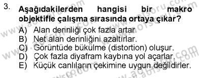 Fotoğrafın Kullanım Alanları Dersi 2012 - 2013 Yılı (Final) Dönem Sonu Sınav Soruları 3. Soru