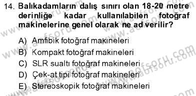 Fotoğrafın Kullanım Alanları Dersi 2013 - 2014 Yılı (Vize) Ara Sınav Soruları 14. Soru