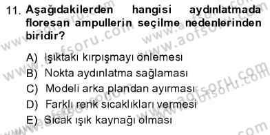 Fotoğrafın Kullanım Alanları Dersi 2013 - 2014 Yılı (Final) Dönem Sonu Sınav Soruları 11. Soru