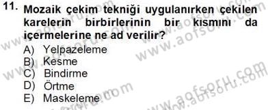 Fotoğrafın Kullanım Alanları Dersi 2013 - 2014 Yılı Tek Ders Sınav Soruları 11. Soru