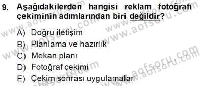 Fotoğrafın Kullanım Alanları Dersi Ara Sınavı Deneme Sınav Soruları 9. Soru