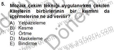 Fotoğrafın Kullanım Alanları Dersi 2014 - 2015 Yılı (Final) Dönem Sonu Sınav Soruları 5. Soru