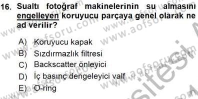 Fotoğrafın Kullanım Alanları Dersi Ara Sınavı Deneme Sınav Soruları 16. Soru