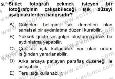 Fotoğrafın Kullanım Alanları Dersi 2015 - 2016 Yılı (Final) Dönem Sonu Sınav Soruları 9. Soru