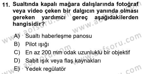 Fotoğrafın Kullanım Alanları Dersi 2021 - 2022 Yılı (Vize) Ara Sınav Soruları 11. Soru
