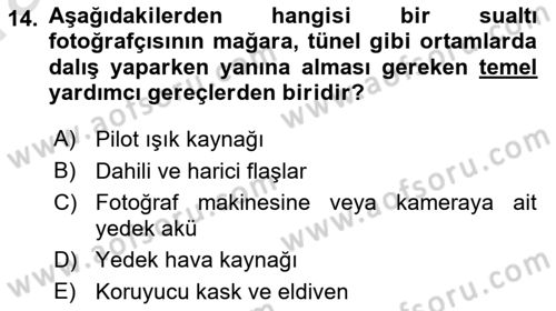 Fotoğrafın Kullanım Alanları Dersi 2021 - 2022 Yılı (Vize) Ara Sınav Soruları 14. Soru