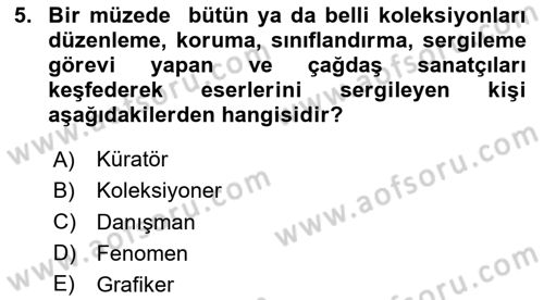 Fotoğrafın Kullanım Alanları Dersi 2024 - 2025 Yılı (Final) Dönem Sonu Sınav Soruları 5. Soru