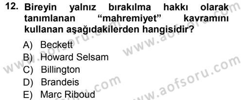 Basın Fotoğrafçılığı Dersi 2012 - 2013 Yılı (Final) Dönem Sonu Sınav Soruları 12. Soru