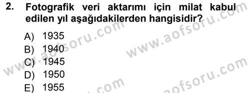 Basın Fotoğrafçılığı Dersi 2012 - 2013 Yılı (Final) Dönem Sonu Sınav Soruları 2. Soru