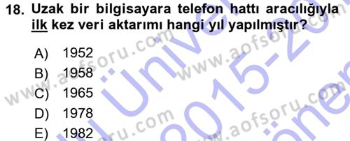 Basın Fotoğrafçılığı Dersi 2015 - 2016 Yılı (Final) Dönem Sonu Sınav Soruları 18. Soru