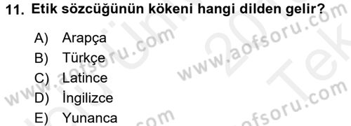 Basın Fotoğrafçılığı Dersi 2015 - 2016 Yılı Tek Ders Sınav Soruları 11. Soru