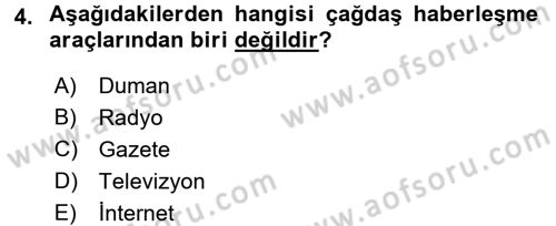 Basın Fotoğrafçılığı Dersi 2015 - 2016 Yılı Tek Ders Sınav Soruları 4. Soru