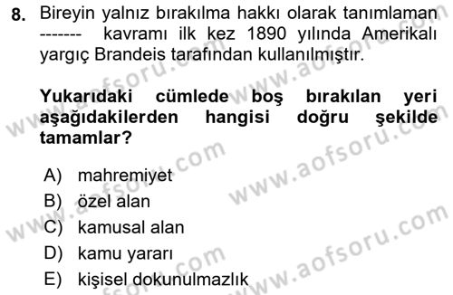 Basın Fotoğrafçılığı Dersi 2021 - 2022 Yılı (Final) Dönem Sonu Sınav Soruları 8. Soru