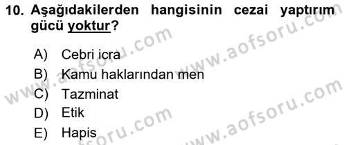 Basın Fotoğrafçılığı Dersi 2023 - 2024 Yılı Yaz Okulu Sınav Soruları 10. Soru